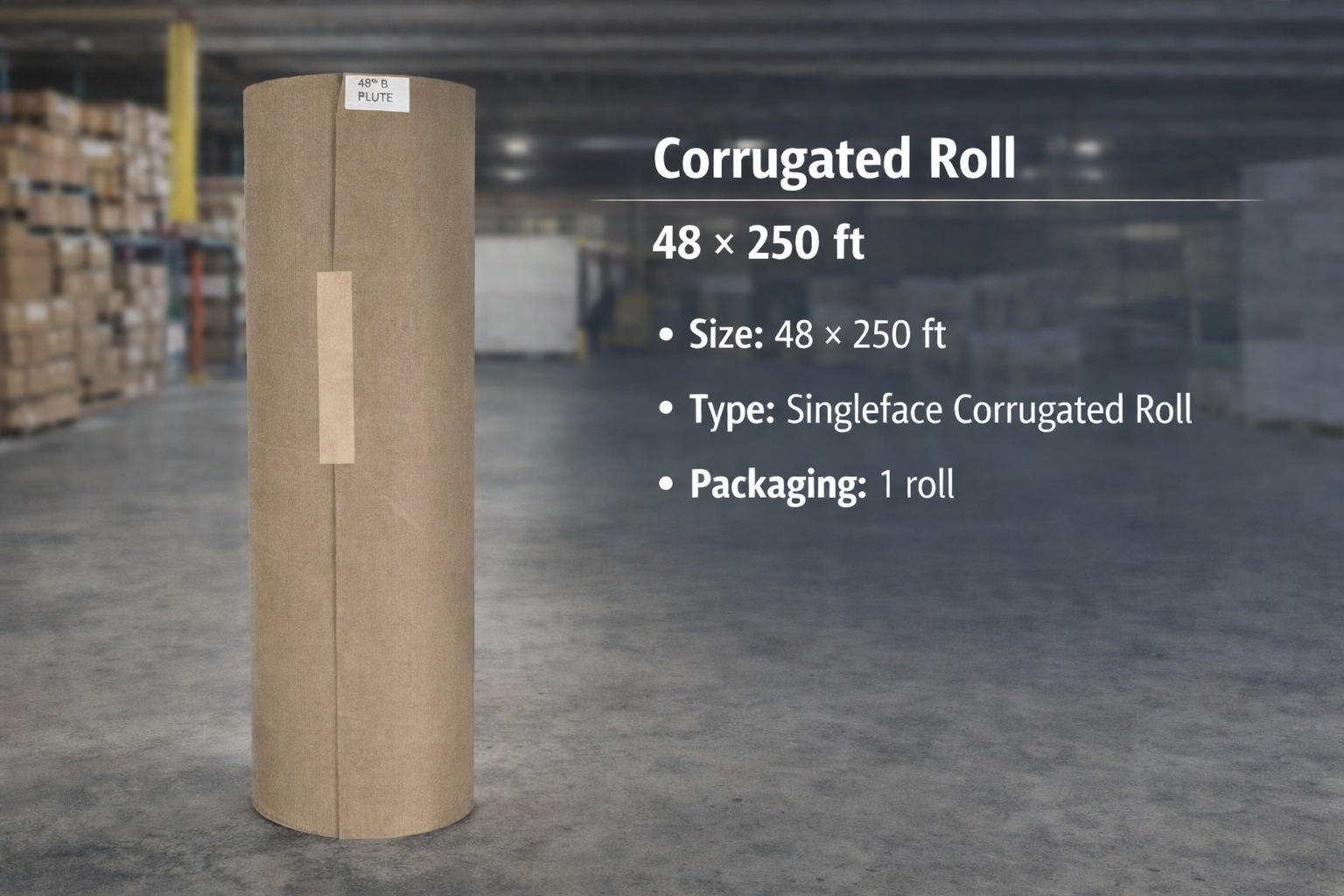 Corrugated Roll (48inx250ft)