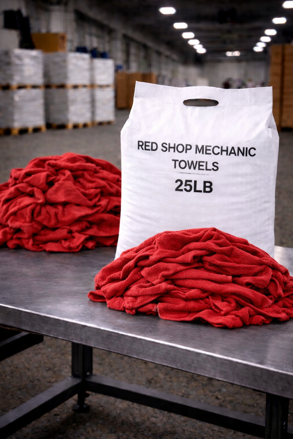 Red Shop Mechanic Towels