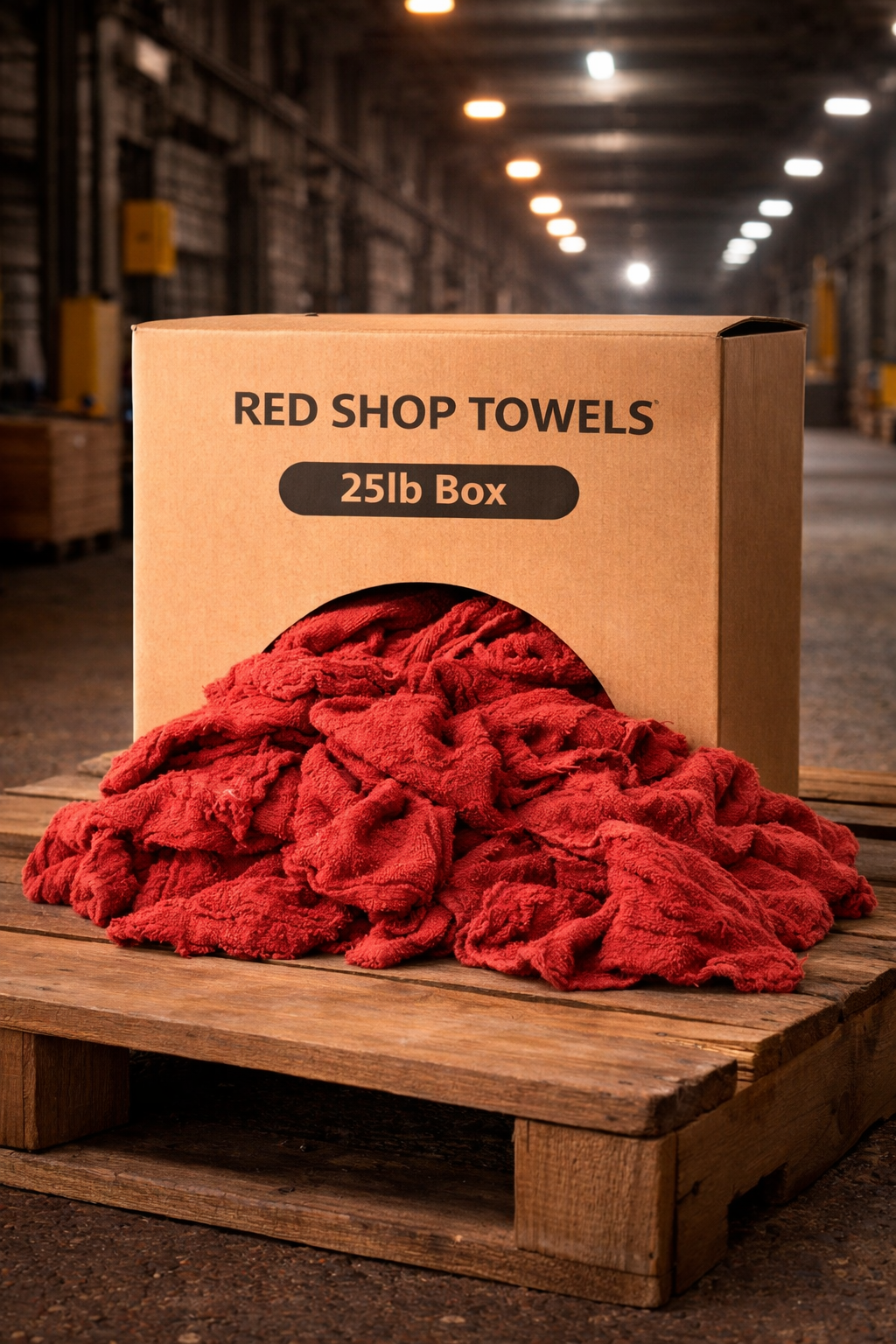 Red Shop Mechanic Towels