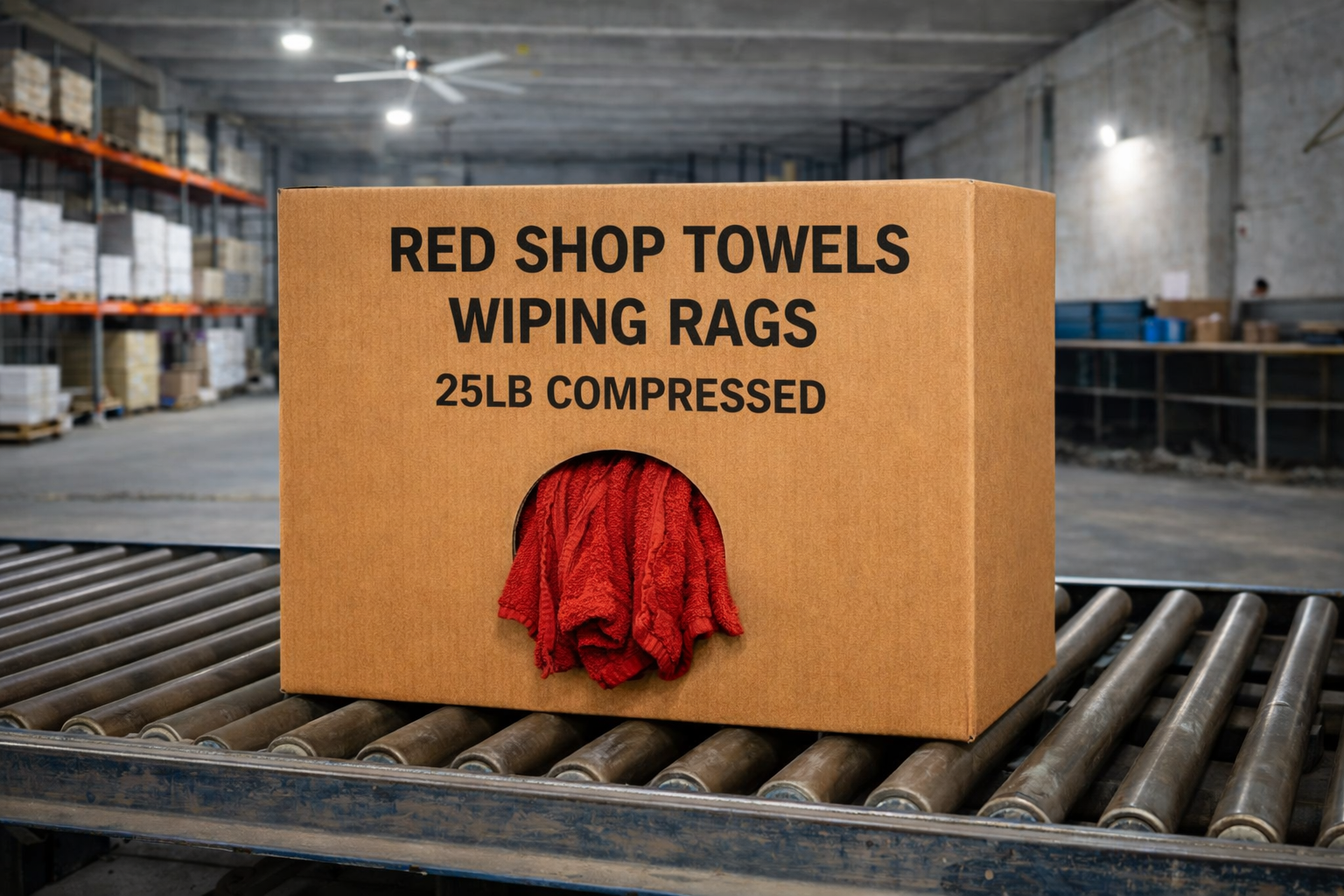 Red Shop Mechanic Towels