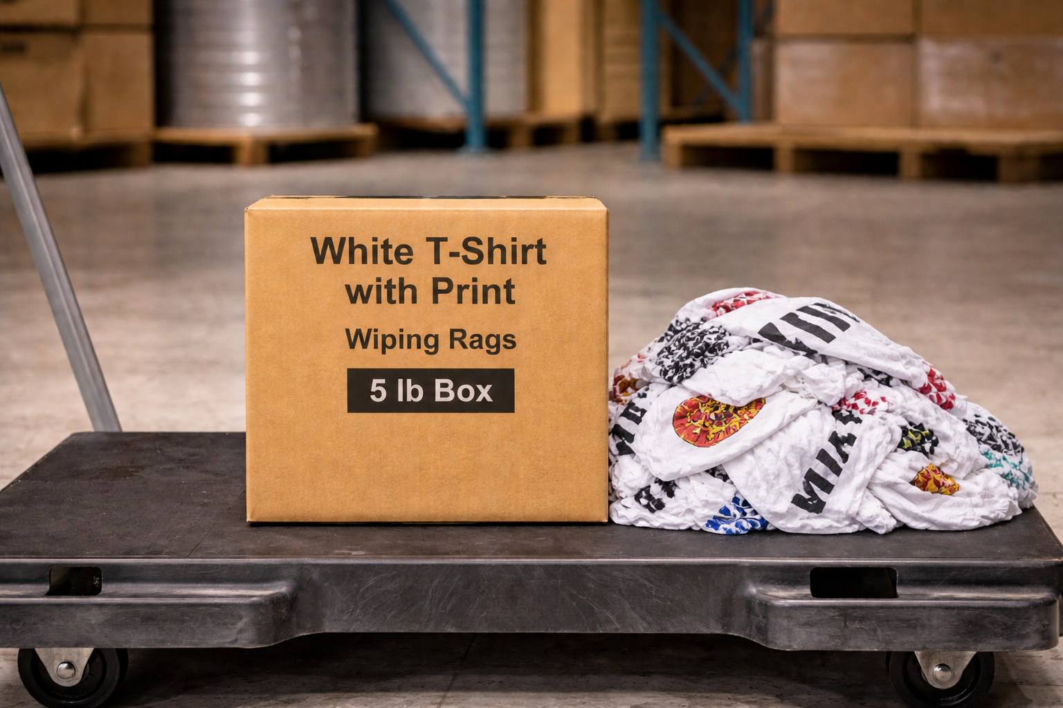 White T-Shirt w/Print