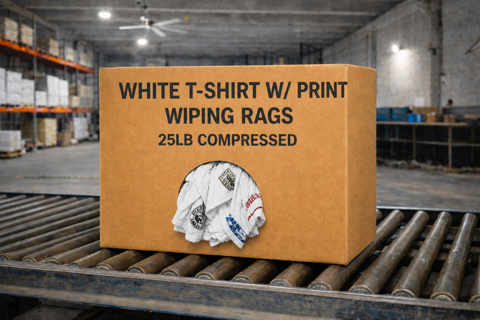 White T-Shirt w/Print