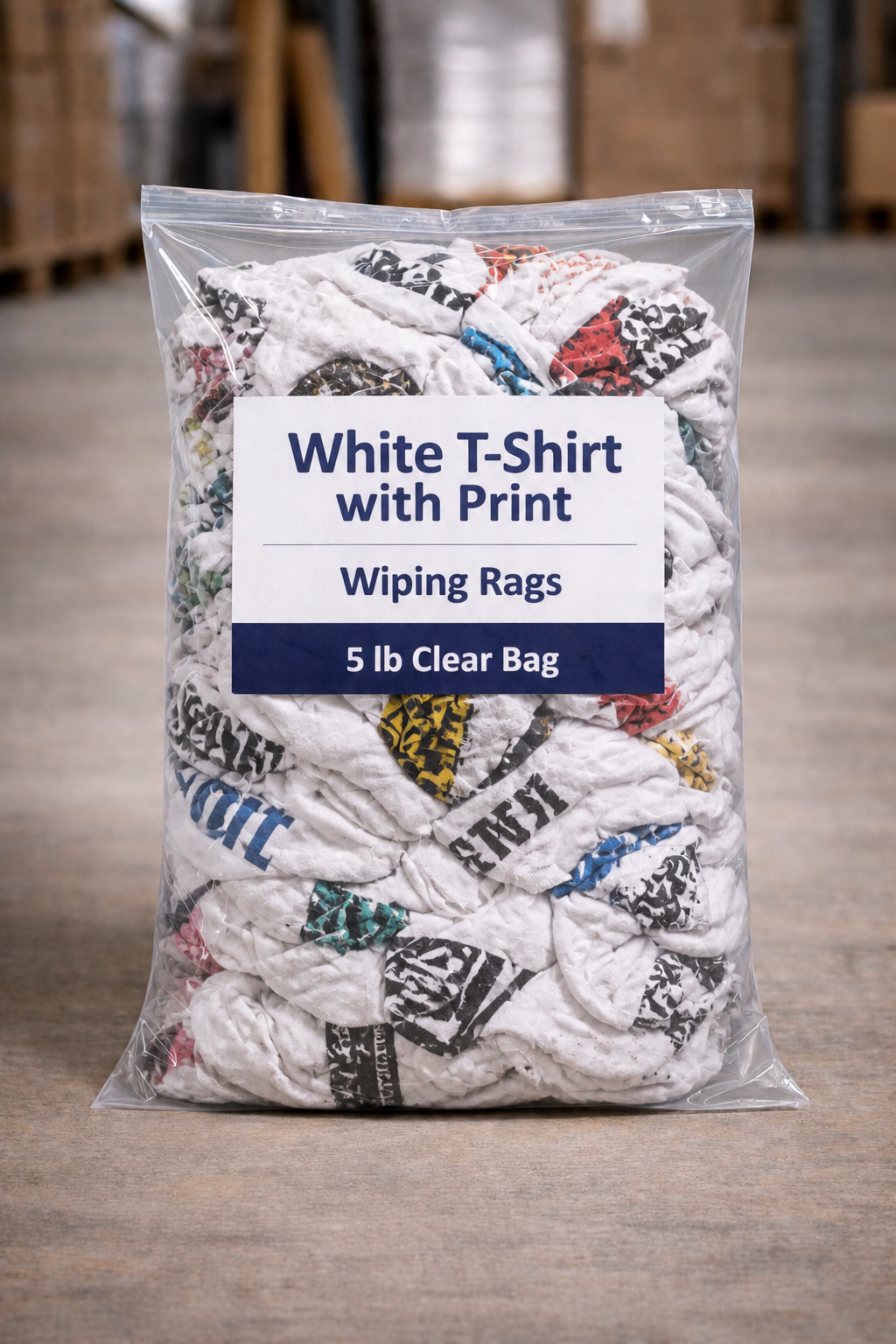 White T-Shirt w/Print