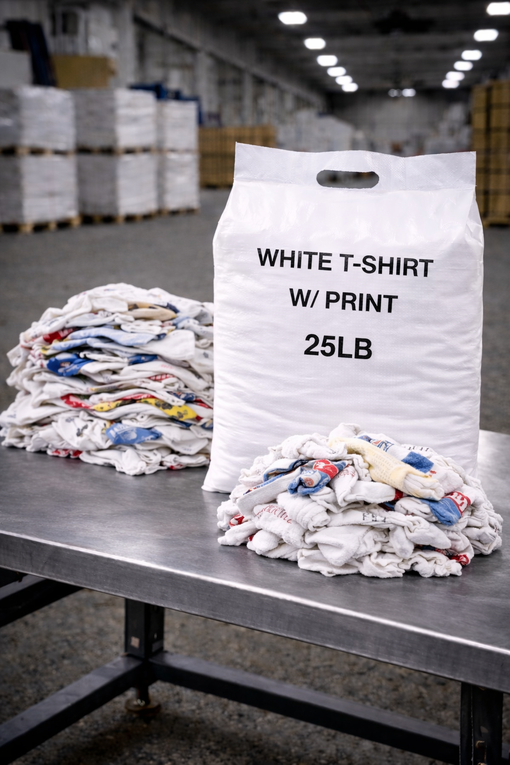 White T-Shirt w/Print