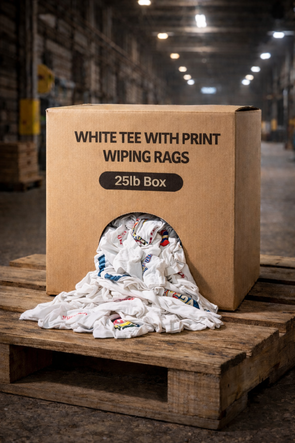 White T-Shirt w/Print
